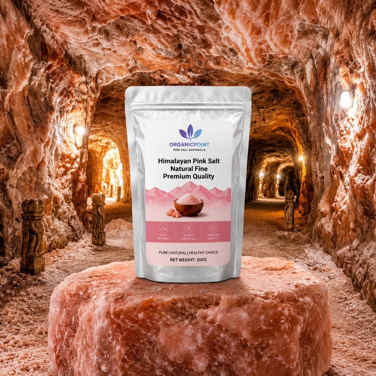 Himalayan Pink Salt Natural  Fine Premium Quality 20kg